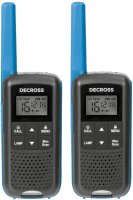 Комплект раций Decross DC63 (2шт, синий) - 