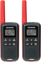 Комплект раций Decross DC63 (2шт, красный) - 