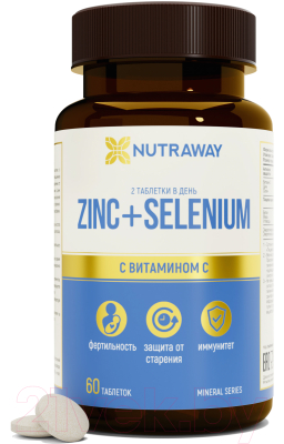 Витаминно-минеральный комплекс Nutraway Zinc + Selenium (60шт)