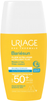Крем солнцезащитный Uriage Bariesun Fluide Ultraleger SPF50+ (30мл) - 