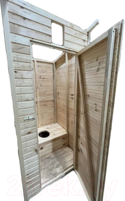 Дачный туалет Четыре Солнца Без крыши 116x106x232 (массив древесины хвойных пород/натуральный)