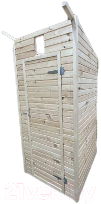 Дачный туалет Четыре Солнца Без крыши 116x106x232 (массив древесины хвойных пород/натуральный)