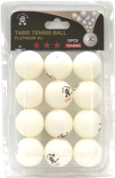 Набор мячей для настольного тенниса Giant Dragon Training Platinum 3 New / 51.683.33.4 (12шт, белый) - 