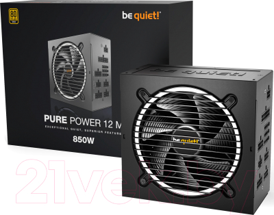 Блок питания для компьютера Be quiet! Pure Power 12 M Gold 850W (BN344)