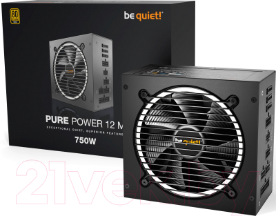 Блок питания для компьютера Be quiet! Pure Power 12 M Gold 750W (BN343)