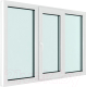 Миниатюра изображения товара Окно ПВХ Brusbox Futuruss 3 части Поворотно-откидная центральная створка 3 стекла (1800x2200x70)