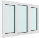 Миниатюра изображения товара Окно ПВХ Brusbox Futuruss 3 части Поворотно-откидные створки по краям 3 стекла (1750x2200x70)