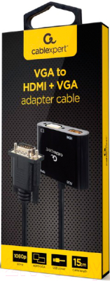 Адаптер Gembird A-VGA-HDMI-02