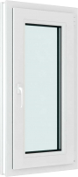 Окно ПВХ Brusbox Futuruss Одностворчатое Поворотно-откидное правое 3 стекла (1550x1000x70) - 