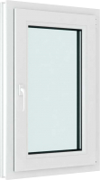 Окно ПВХ Brusbox Futuruss Одностворчатое Поворотно-откидное правое 3 стекла (1100x700x70) - 