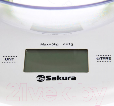 Кухонные весы Sakura SA-6068G (белый/зеленый)