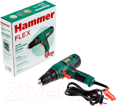 Дрель-шуруповерт Hammer Flex DRL420A