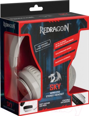 Беспроводные наушники Redragon Sky W / 64212 (белый)