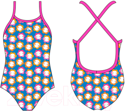 Купальник детский Turbo Happy Kids Swimsuit Girl Baby-Flowers / 83134514- 0006 (р-р 22)