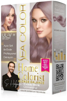 Крем-краска для волос Sea Color Home Colorist Hair Dye Kit UL-V+ тон 6.7 (нежно-фиолетовый) - 