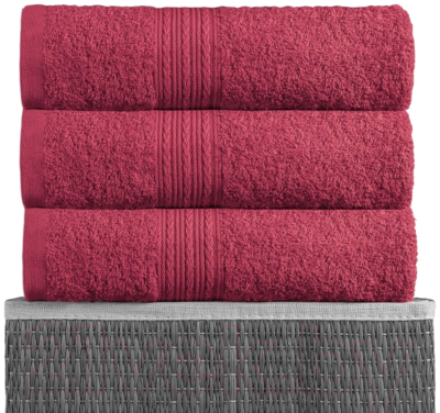Изображение товара Простыня Bayramaly 180x210 (бордовый)