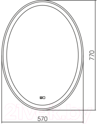 Зеркало Silver Mirrors Италия 57x77 / ФР-00001055