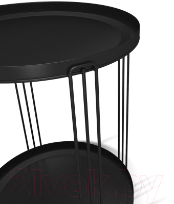 Журнальный столик Мебелик SHT-CT31 (черный муар)