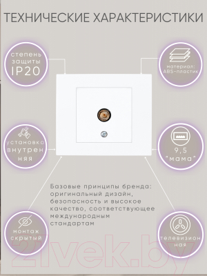 Розетка Ovivo 600-000301-225 (белый)