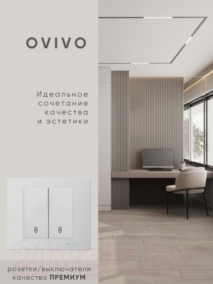 Выключатель Ovivo 600-000210-211 (серебристый)