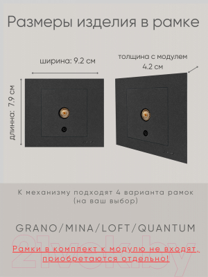 Розетка Ovivo 600-000317-225 (черный)