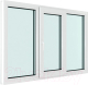 Миниатюра изображения товара Окно ПВХ Brusbox Futuruss 3 части Поворотно-откидная центральная створка 3 стекла (1300x2000x70)