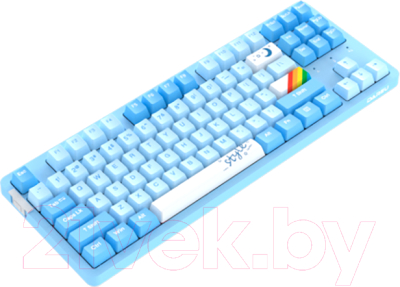 Клавиатура Dareu A87X (голубой/белый)