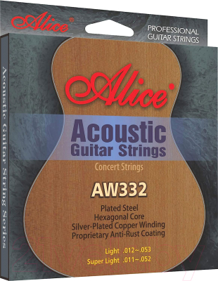 Струны для акустической гитары Alice AW332-L
