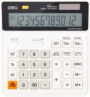 Калькулятор Deli Smart / M01010 (белый) - 