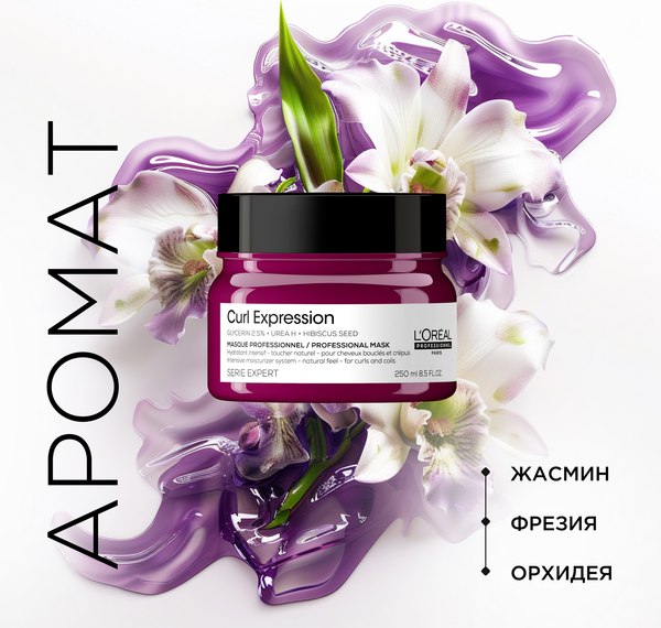 Маска для волос L'Oreal Professionnel Curl Expression Увлажняющая для кудрявых волос (250мл)