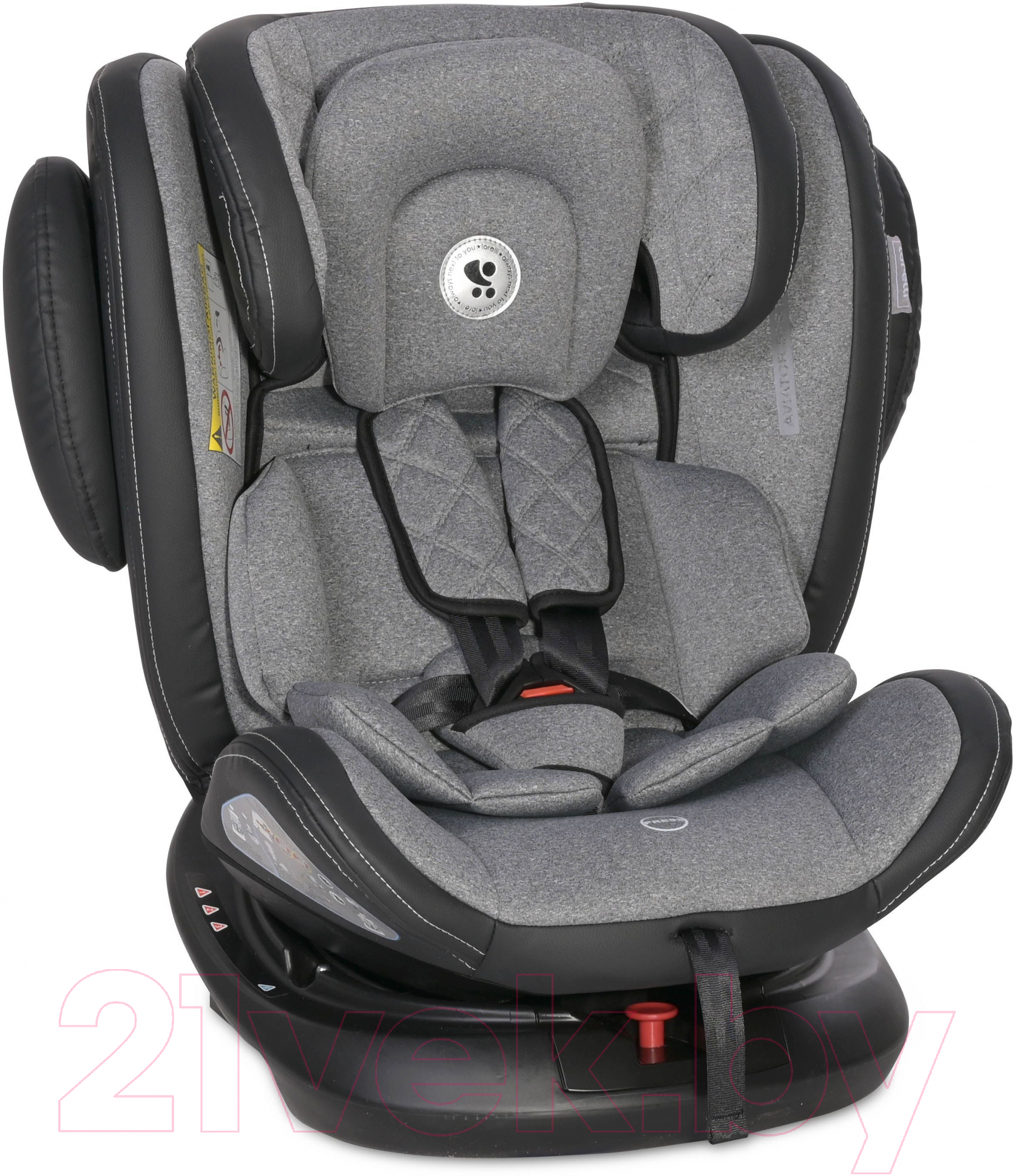 Автокресло Lorelli Aviator Isofix Black Light Grey / 10071302336