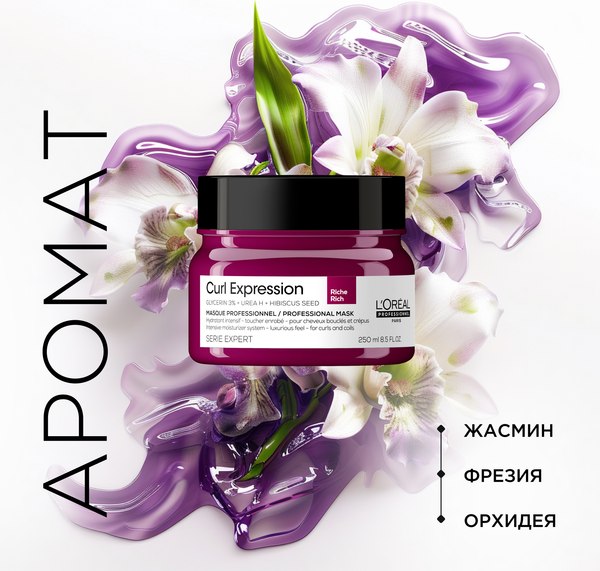 Маска для волос L'Oreal Professionnel Curl Expression Интенсивно увлажняющая кудрявые волосы (250мл)