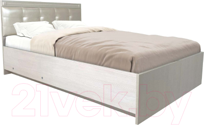 Полуторная кровать Аквилон Азалия №120 ПМ (бодега белый)