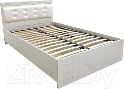 Полуторная кровать Аквилон Азалия №120 ПМ (бодега белый)