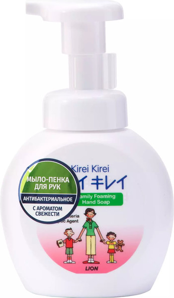 Изображение товара Мыло жидкое Lion Kirei Kirei Воздушное антибактериальное (250мл)