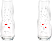 Набор стаканов Bohemia Crystalex Sparkly Love 23013/Q9472/250-2 (2шт) - 