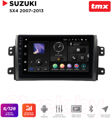 Бездисковая автомагнитола Incar TMX-0706-6