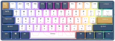 Клавиатура Royal Kludge RK61 Plus RGB (белый, Brown Switch)