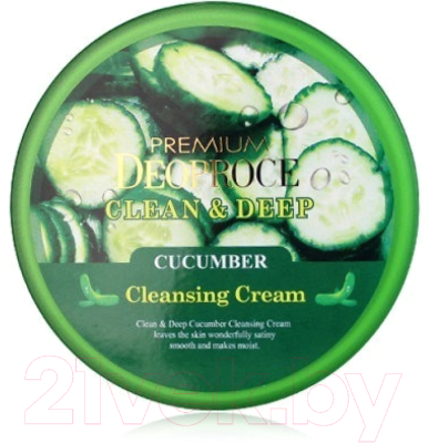 Крем для умывания Deoproce Premium Clean & Deep Cucumber Cleansing Cream (300мл)