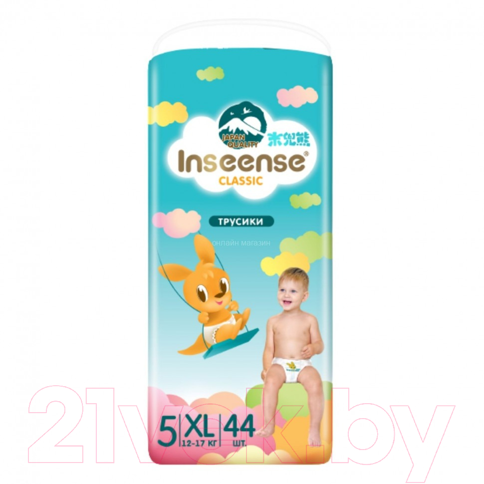 Подгузники-трусики детские Inseense Classic XL 12-17 кг / InsCXL44Blue