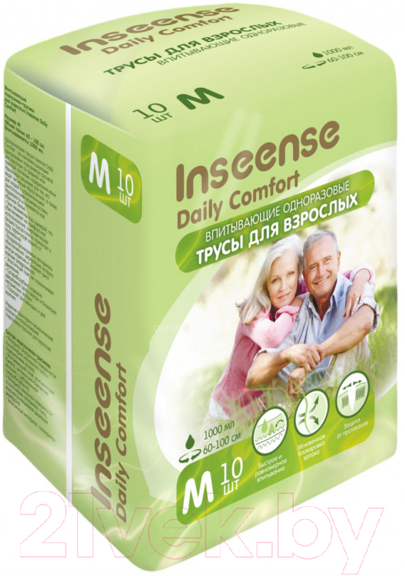 Трусы впитывающие для взрослых Inseense М / Ins10aduetM (10шт) — фото 3