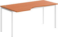 Письменный стол Skyland СА-1S(L) 1600x900x755 (груша ароза/белый) - 