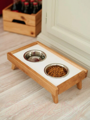 Подставка для мисок Richwood Bowltray 20x35 (белый)