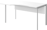 Письменный стол Skyland СА-1SD(L) 1600x900x755 (белый/алюминий) - 
