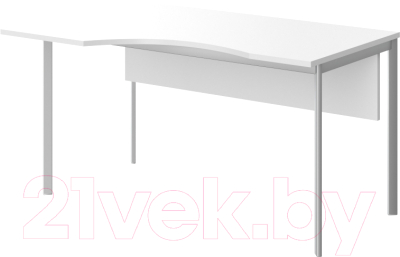 Письменный стол Skyland СА-1SD(L) 1600x900x755 (белый/алюминий)