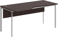 Письменный стол Skyland СА-1SD(L) 1600x900x755 (венге магия/алюминий) - 