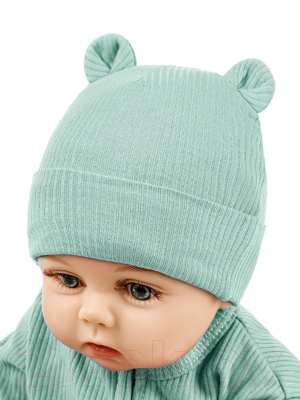 Шапочка для малышей Amarobaby Fashion Bear / AB-OD22-NE16FBe/13-38 (зеленый)