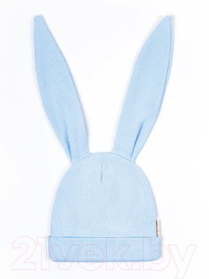 Шапочка для малышей Amarobaby Fashion Bunny / AB-OD22-NE16FBu/19-48 (голубой)