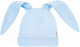 Шапочка для малышей Amarobaby Fashion Bunny / AB-OD22-NE16FBu/19-48 (голубой) - 