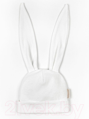 Шапочка для малышей Amarobaby Fashion Bunny / AB-OD22-NE16FBu/33-38 (молочный)